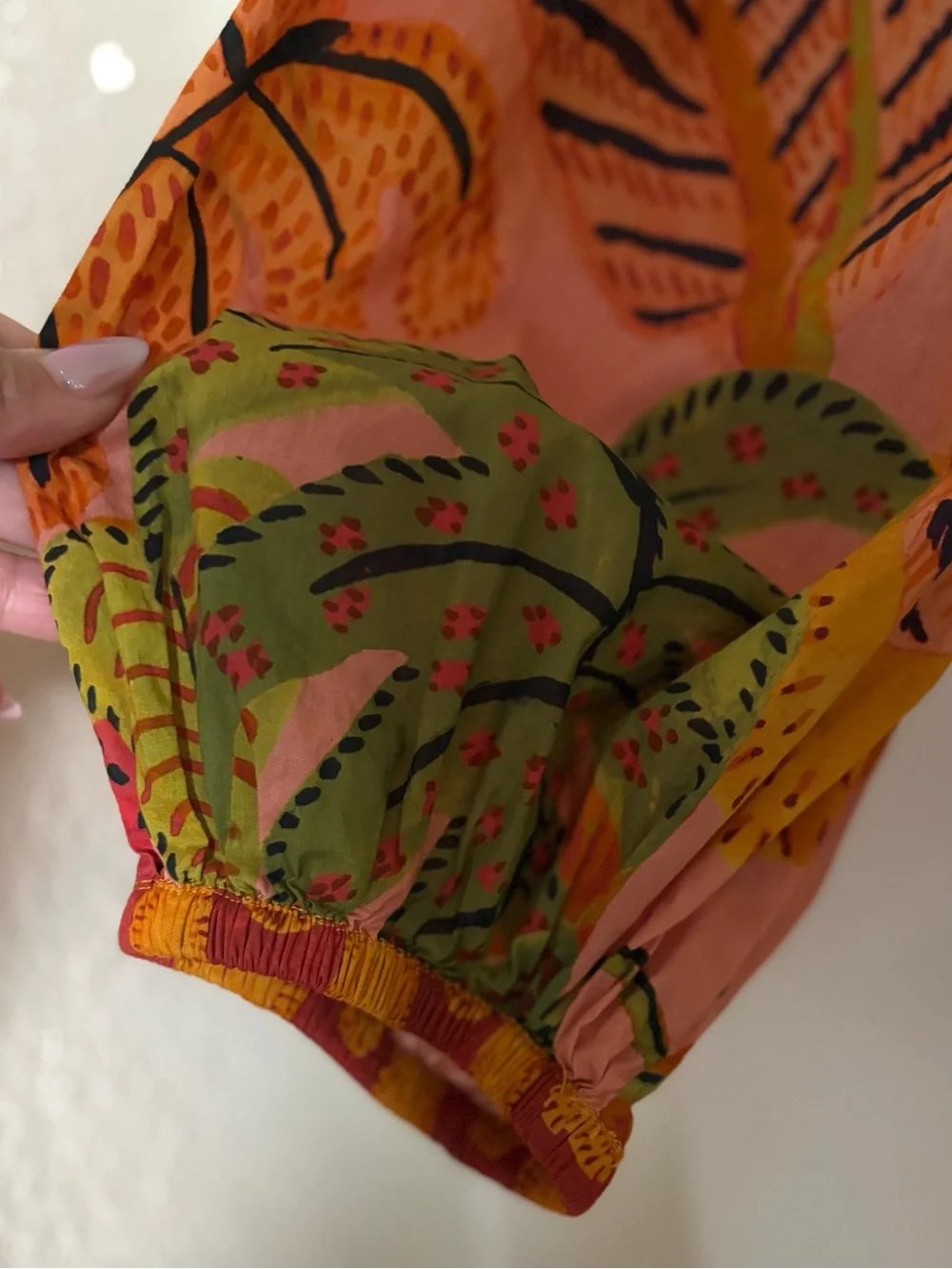 FARM Rio Summer Dreams Blouse with Plant Wildlife Nature design